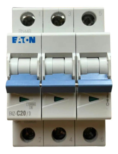 Disjuntor Tripolar Faz-c20/3-sa 20a Eaton