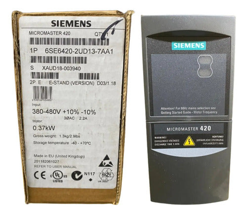 Micromaster 420 Siemens 6se6420-2ud13-7aa1