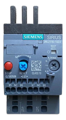 Relé De Sobrecarga 4,5-6,3a 3ru2116-1gc0 Siemens  690v