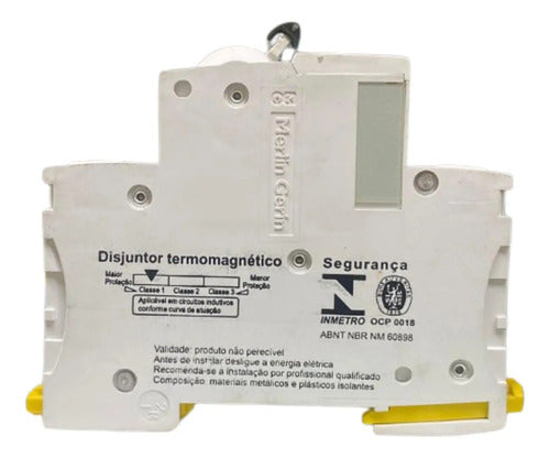 Disjuntor Acti9 Ic60h 3p Curva C 50a 440v A9f84350 Schneider