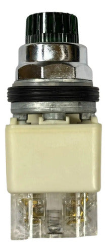 Botão 30mm Metálico 1naf Verde 9001k2l38lggh13 Schneider Verde -