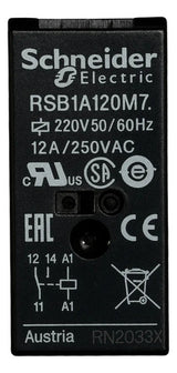 Kit Com 4: Relé De Interface 12a 220vca Rsb1a120m7 Schneider 220v