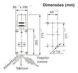 Alarme Audiovisual Para Telefone 110/04.220vca Eaton