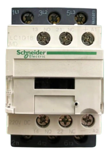 Contator Tesys 3p 18a Ac-3 220vcc 1na+1nf Lc1d18md Schneider 220v