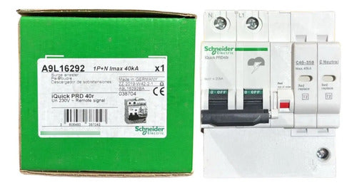 Protetor De Surto Iquick Prd 1p+n 40r A9l16292 Schneider