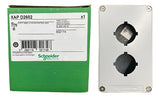 Botoeira Metalica Vazia 22mm 2 Furos Xapd2602 Schneider Cinza