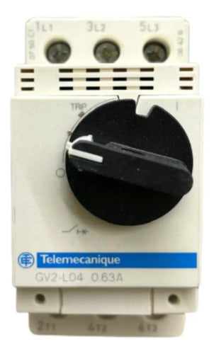 Disjuntor Motor Magnético Gv2l04 0,63a 50ka Telemecanique 690v 50 60 Hz