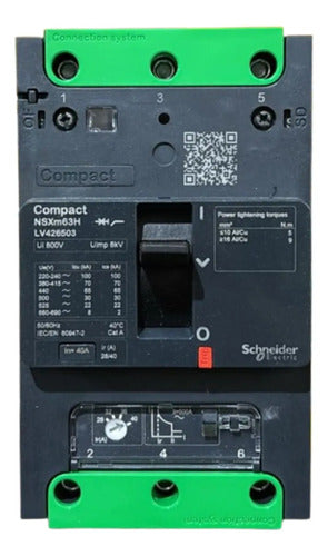 Disjuntor Tripolar Nsxm 70ka Tm40d Lv426503 Schneider