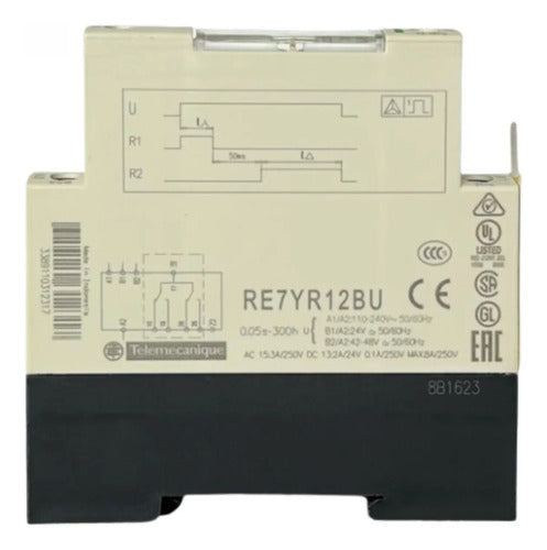Rele Temporizador Re7yr12bu 0,05s-300h 240vca/cc Schneider 240vca/cc