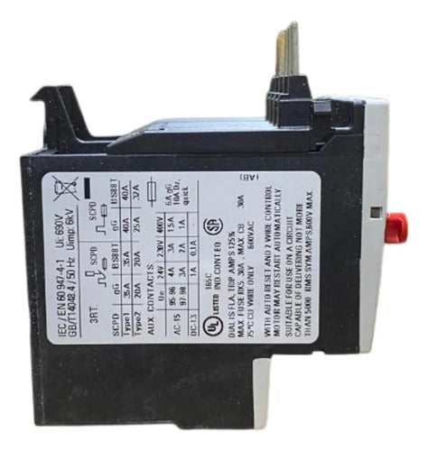 Relé Térmico De Sobrecarga 5,5 - 8 A 3ru1116-1hb0 Siemens Não Informado