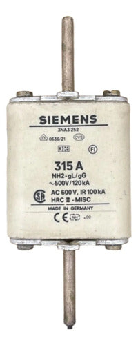 Fusível Nh02 Retardado 315a 500v 3na3252 Siemens 500v