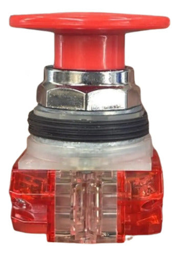 Botão Metálico 30mm 9001kr25rh8 2nf Vermelho Schneider Vermelho 2nf