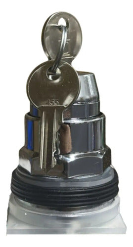 Cabecote P/ Comutador 30mm Metalico 2 Posições 9001ks11k3r Prata