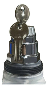 Cabecote P/ Comutador 30mm Metalico 2 Posições 9001ks11k3r Prata