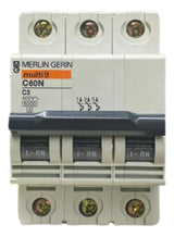 Disjuntor 24346 C60n 3x3a Merlin Gerin (schneider)
