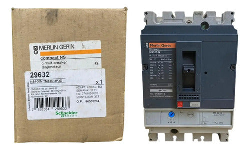 Disjuntor Tripolar 63a Ns100n-tm63d 29632 Merlin Gerlin