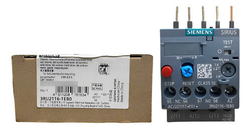 Relé Térmico De Sobrecarga 3ru2116-1eb0 2,8-4a Siemens -
