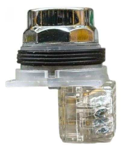 Botão 30mm Metálico Verde 1naf 9001kr2gh13 Schneider Verde -