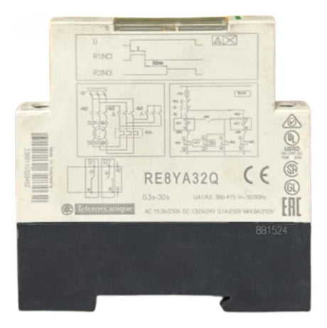 Rele Temporizador Re8ya32btq 24vca/cc 3-30s Schneider 24vca/cc