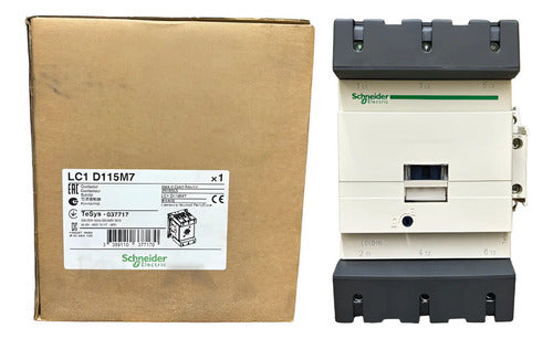 Contator Tripolar 115a 1na+1nf 220vca Lc1d115m7 Schneider 220vca