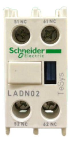 Kit Com 2: Bloco De Contato Auxiliar 2nf Ladn02 Schneider 690v
