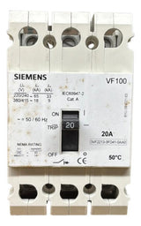 Disjuntor Tripolar 20a 240/415v 3vf2213-0fd41-0aa0 Siemens