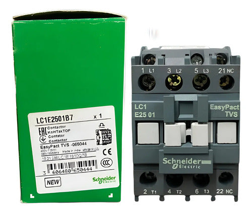 Contator 3p Easypact Tvs 25a 1nf 24vca Lc1e2501b7 Schneider 24v