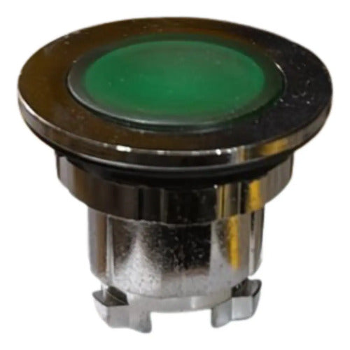 Cabeçote Para Botão Luminoso Faceado Azul Zb4fw363 Schneider Verde 0