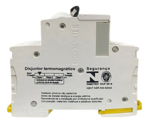 Disjuntor Acti9 Ic60h 3p Curva C 16a 440v A9f84316 Schneider