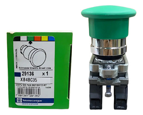 Botão Não Luminoso Ø22 Mm Xb4bc35 Schneider  Verde 0