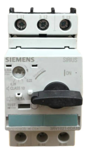 Disjuntor Motor 3rv1021-0da10 0,22-0,32a Siemens  - 50/60hz