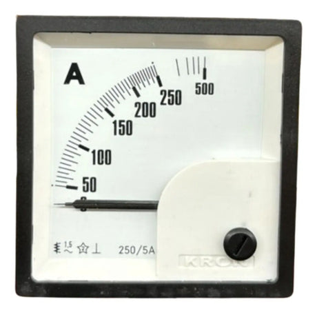 Amperímetro Fm72pc 72x72 250/500/5a Sem Travamento Ip54 Kron