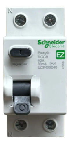 Interruptor Diferencial 2p 40a 6ka 230v Ez9r09240 Schneider