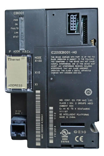 Módulo Unidade De Interface De Rede Ethernet Ic200ebi001 GE