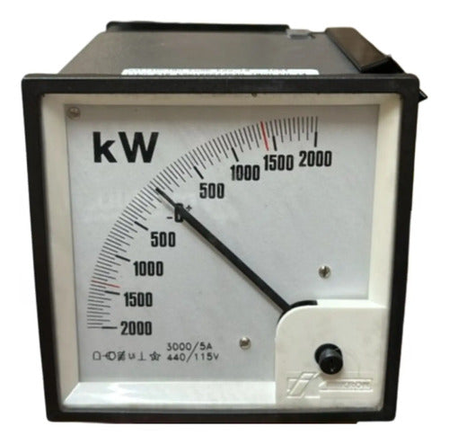 Wattimetro Ew96 Esq. 19 3000/5a 440/115v C/ Trmv Kron 440/115v