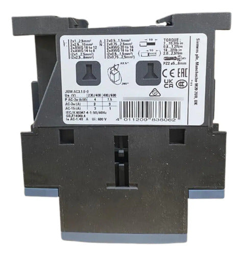 Contator 3rt2023-1an20 9a 220v 1na 1 Nf Siemens 220v