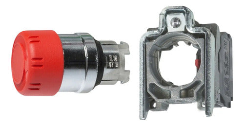 Cabeçote Para Botão E Corpo 2nf Xb4bs444 Vermelho Schneider  Vermelho -