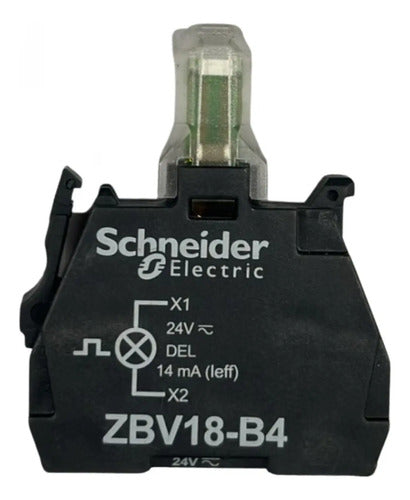 Bloco Luminoso Led Piscante Vermelho Zbv18b4 Schneider