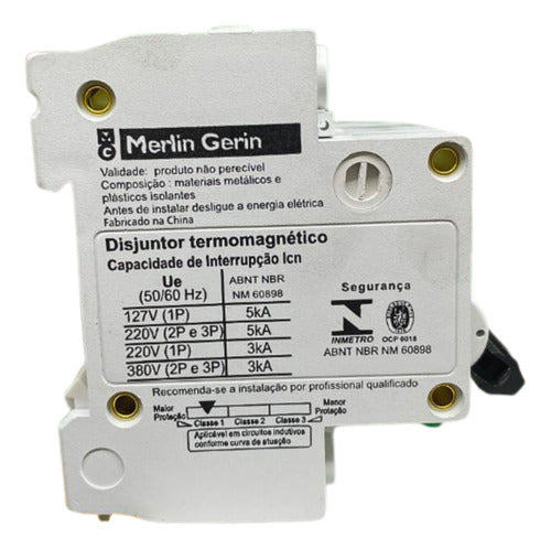 Kit Com 2 Peças: Disjuntor Easy9 3p 25a K32a3c25 Schneider
