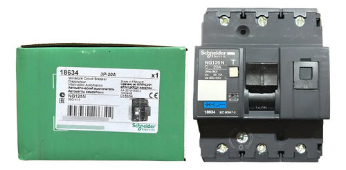 Disjuntor Trippolar Ng125n Curva C 20a 18634 Schneider