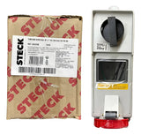 Tomada Ss4006b 3p+t 16a 380/440v 6h Bloqueio Vermelho Steck Vermelho