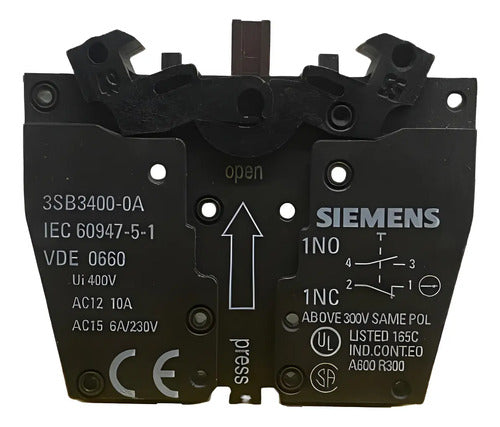 Bloco De Contato 1na+1nf 3sb3400-0a Siemens