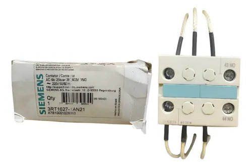 Contator Tripolar 3rt1627-1an21 220v Ac-6 1na Siemens 220v