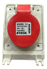 Kit Com 2: Tomada N3009 16a 2p+t 380/440v Vermelha Steck Vermelho