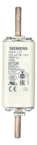 Elemento Fusível Sitor 3ne4122 125a Siemens 1000v