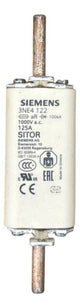 Elemento Fusível Sitor 3ne4122 125a Siemens 1000v