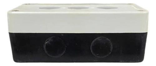 Botoeira Cega 22mm 3 Furos Xalb03h23 Telemecanique Cinza
