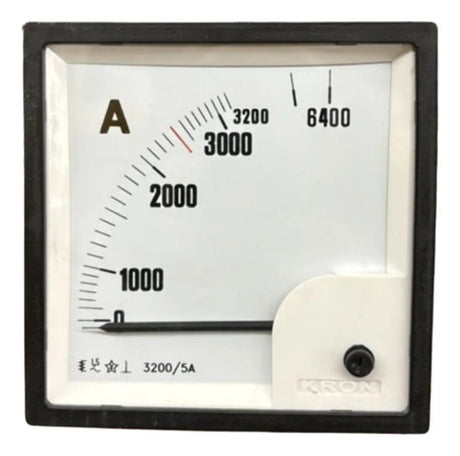 Amperimetro Fm96pc 3200/6400/5a Travamento Em 2400 Ip54 Kron