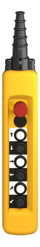 Botoeira Pendente Plástica Ø22mm 6 Botões Xaca6913 Schneider Amarelo