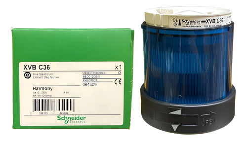 Módulo Luminoso P/ Xvb, Continuo, Azul, Xvbc36 Schneider Azul Menor Ou Igual A 250v